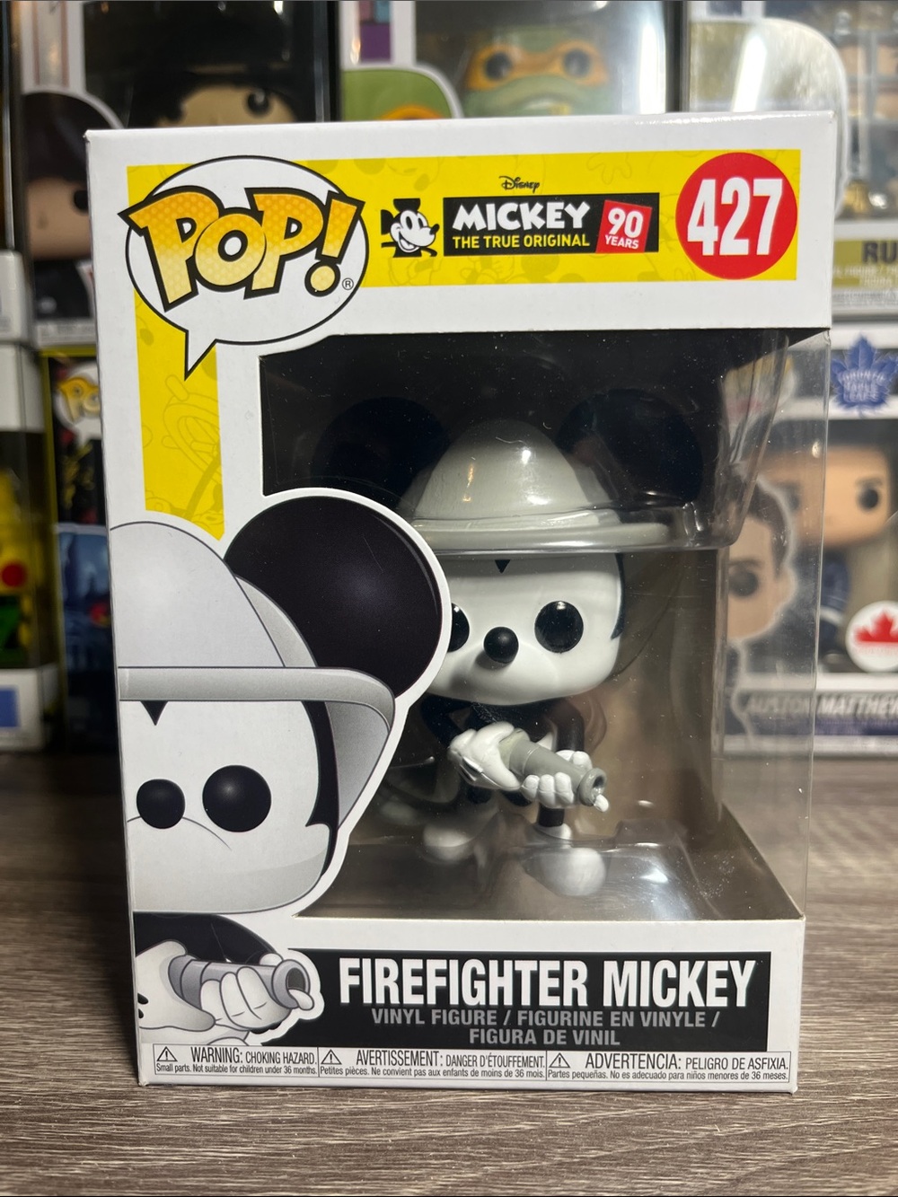 Funko Firefighter Mickey Pop! Vinyl Figure - Black, White, Yellow, Red
